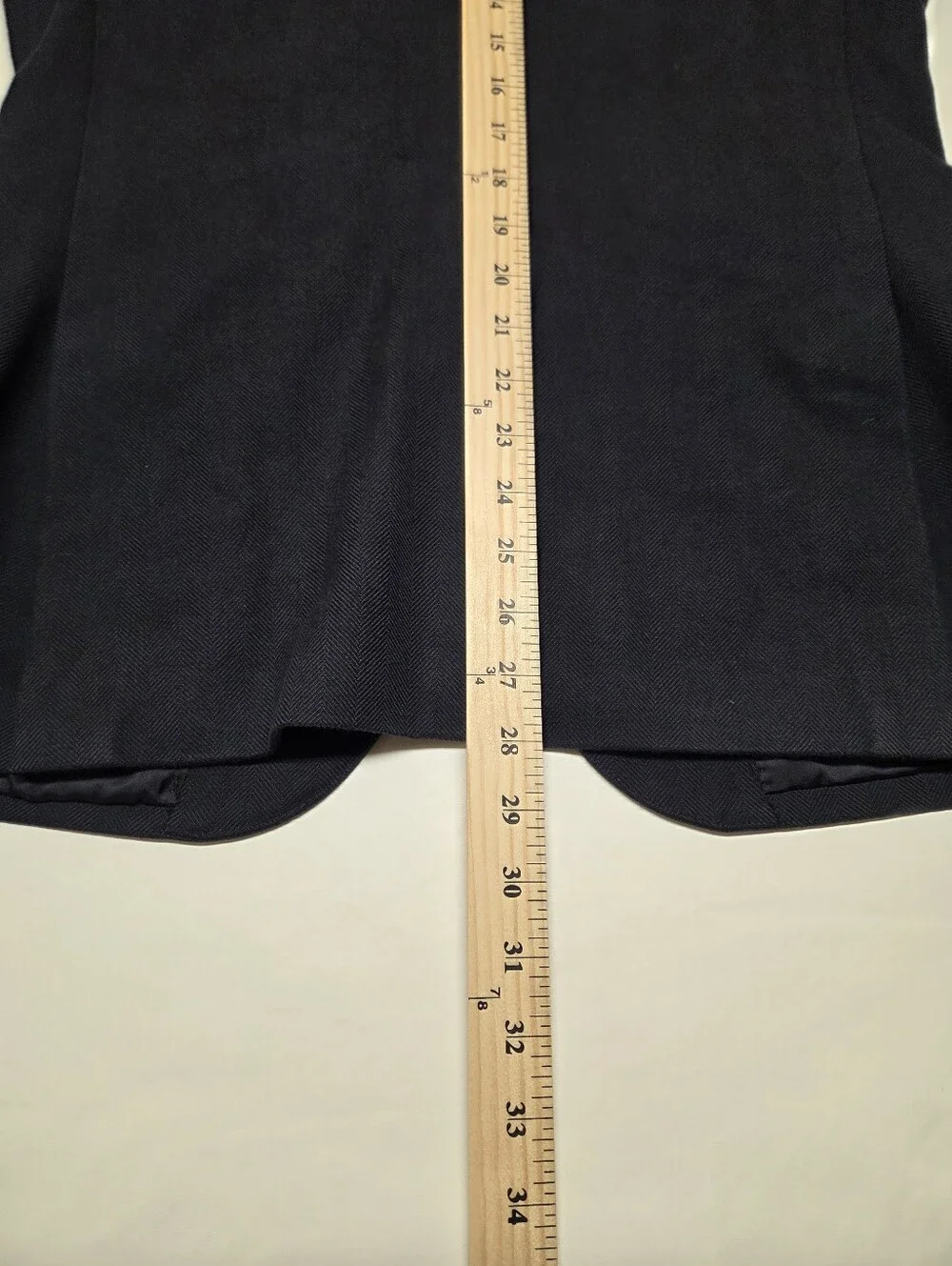 J.Crew Ludlow Navy Herringbone Sport Coat Mens 38R Ormezzano Pima Cotton Italy